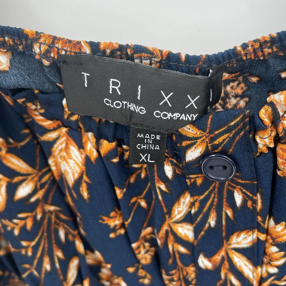 Trixxi Women's Off the Shoulder Mini Dress Blue Size XL - Picture 6 of 6
